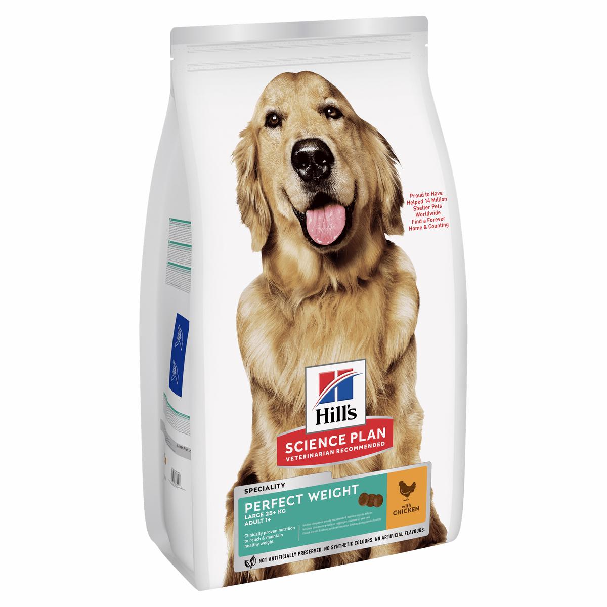 Hill's Science Plan Perfect Weight Large Adult 1+ Dry Dog Food - Chicken
